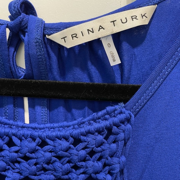 Trina Turk Blue Maxi Dress - Size 0 - Picture 4 of 5
